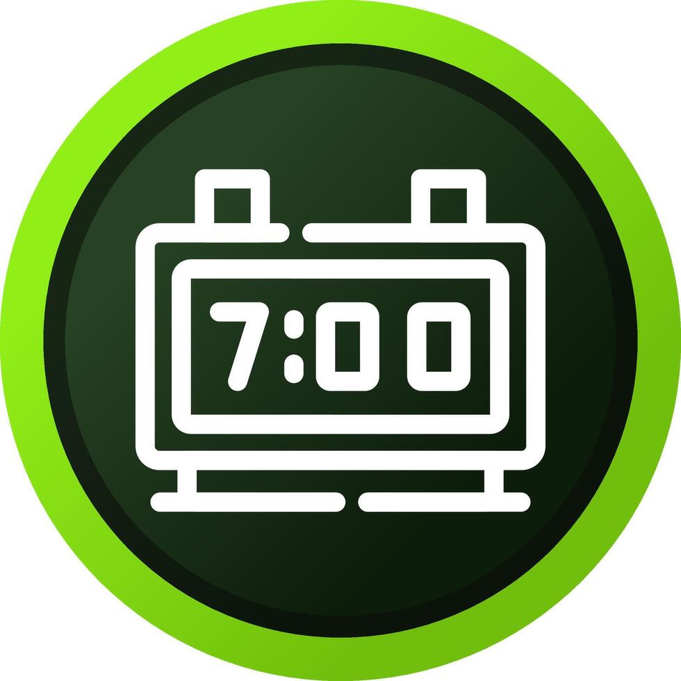 Digital Clock Creative Icon Design vector