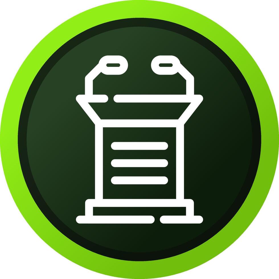 Lectern Creative Icon Design vector