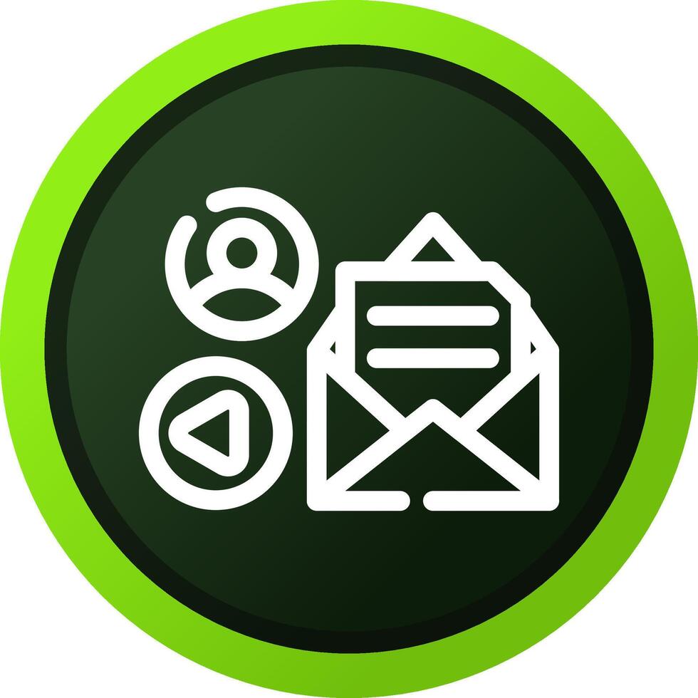 Mail Advertising Creative Icon Design vector