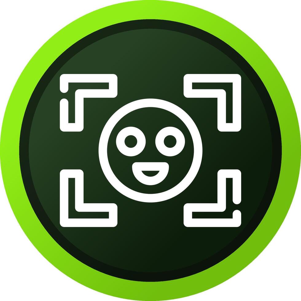 Face Detection Creative Icon Design vector