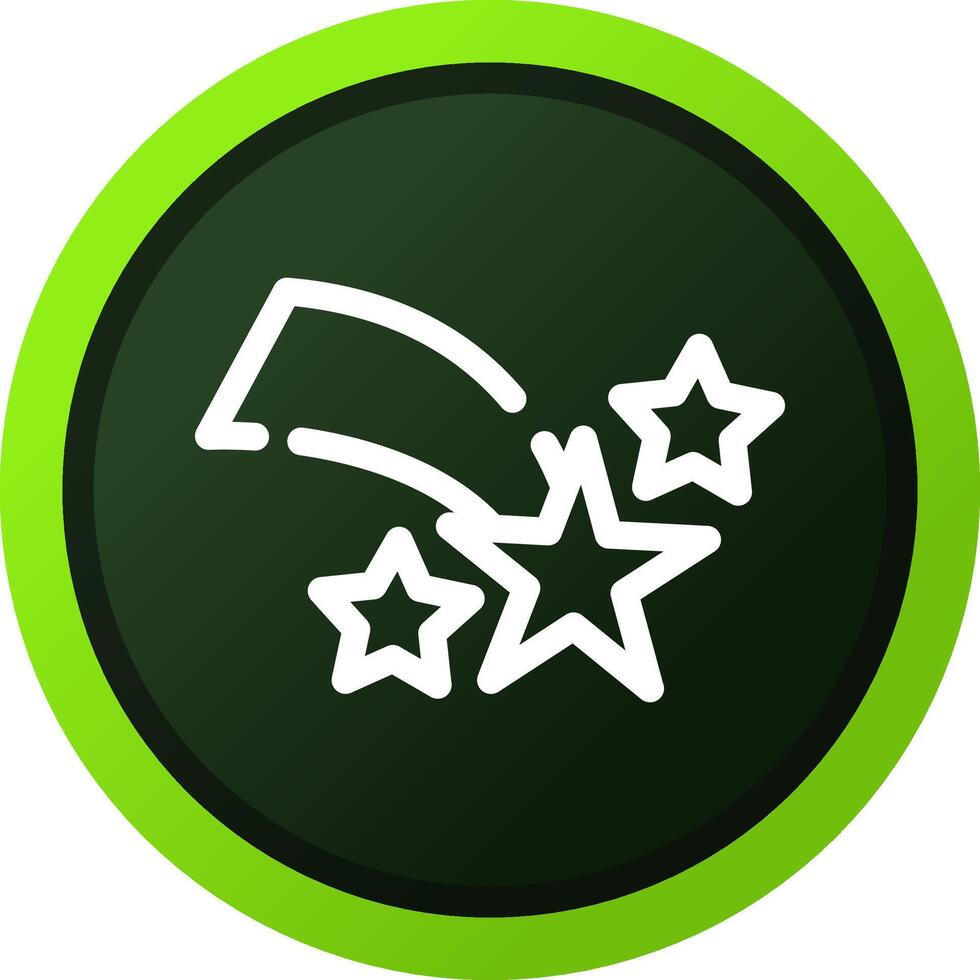 Shooting Star Creative Icon Design vector
