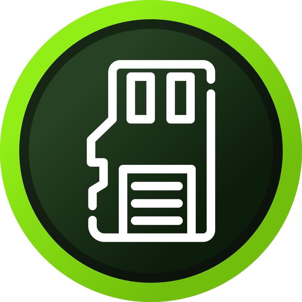 Sd Card Creative Icon Design vector