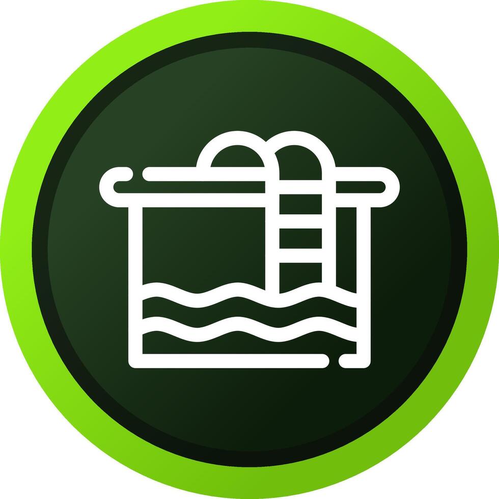 Swimming Pool Creative Icon Design vector