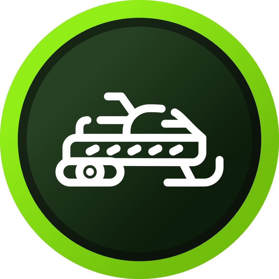 Snowmobile Creative Icon Design vector