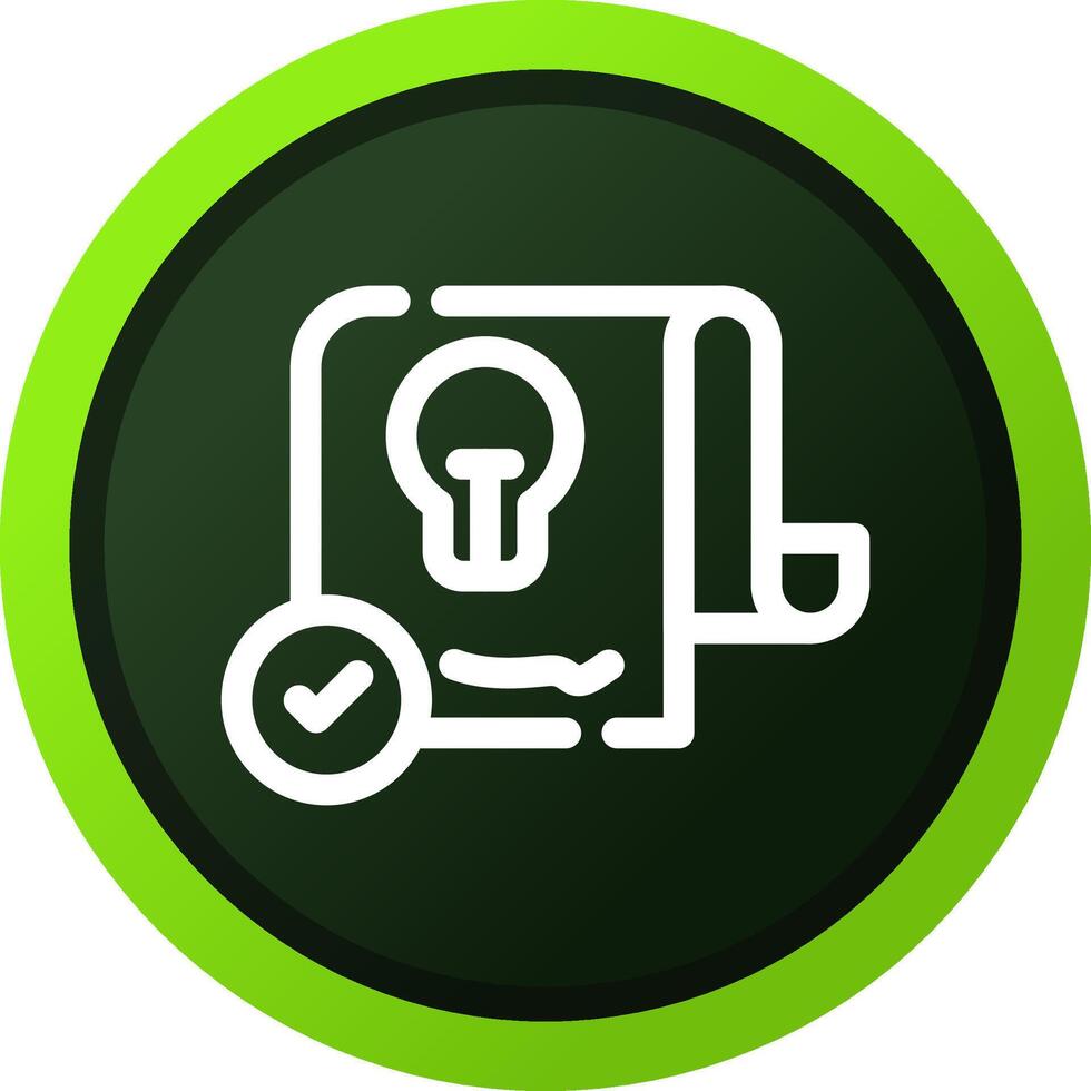 Patent Creative Icon Design vector