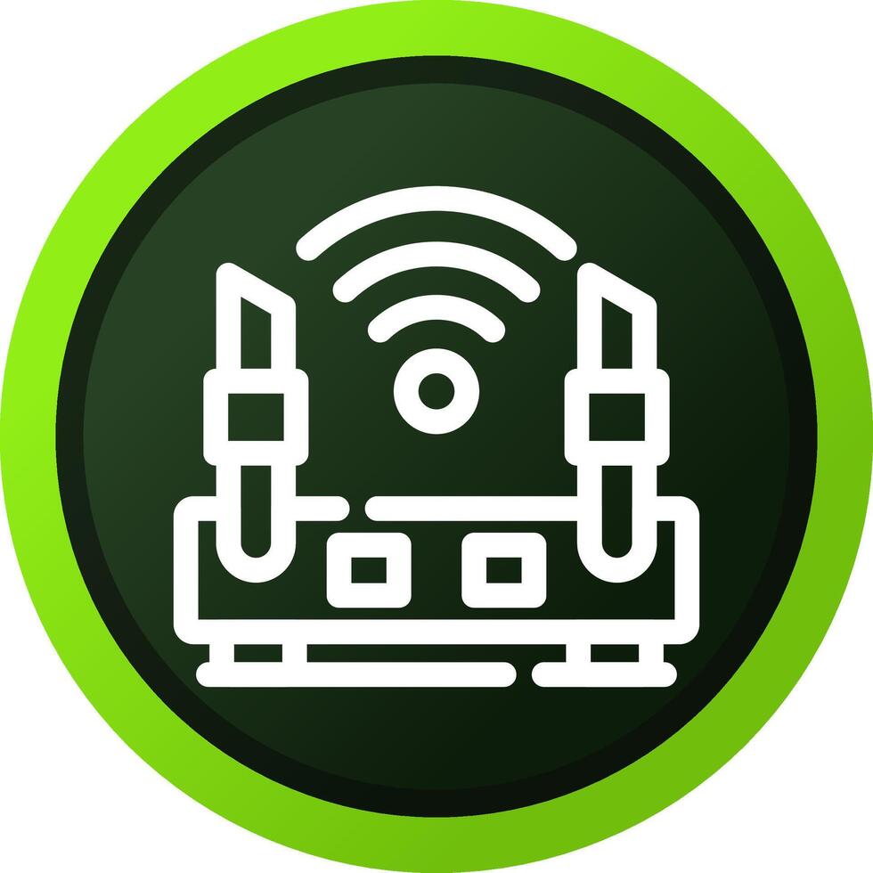 Wifi Router Creative Icon Design vector