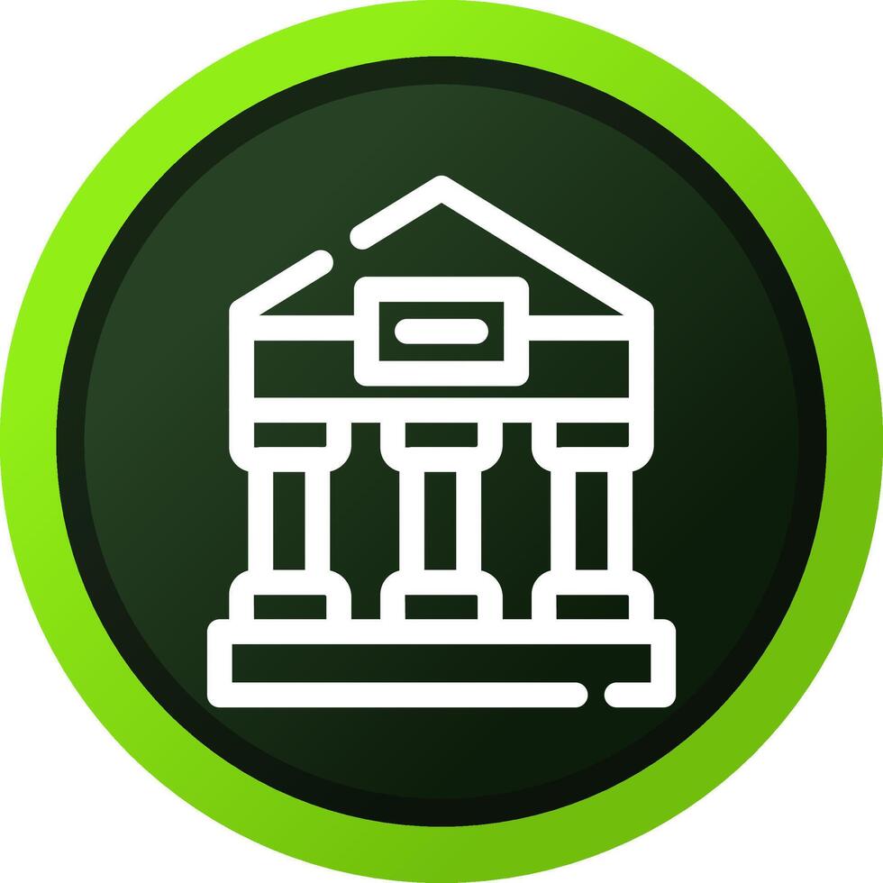 Greek Temple Creative Icon Design vector