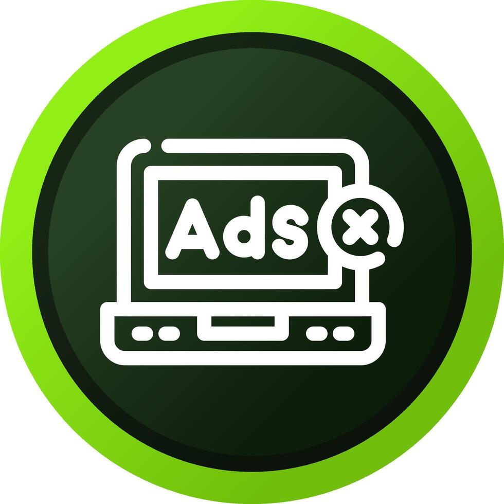 Online Advertising Creative Icon Design vector