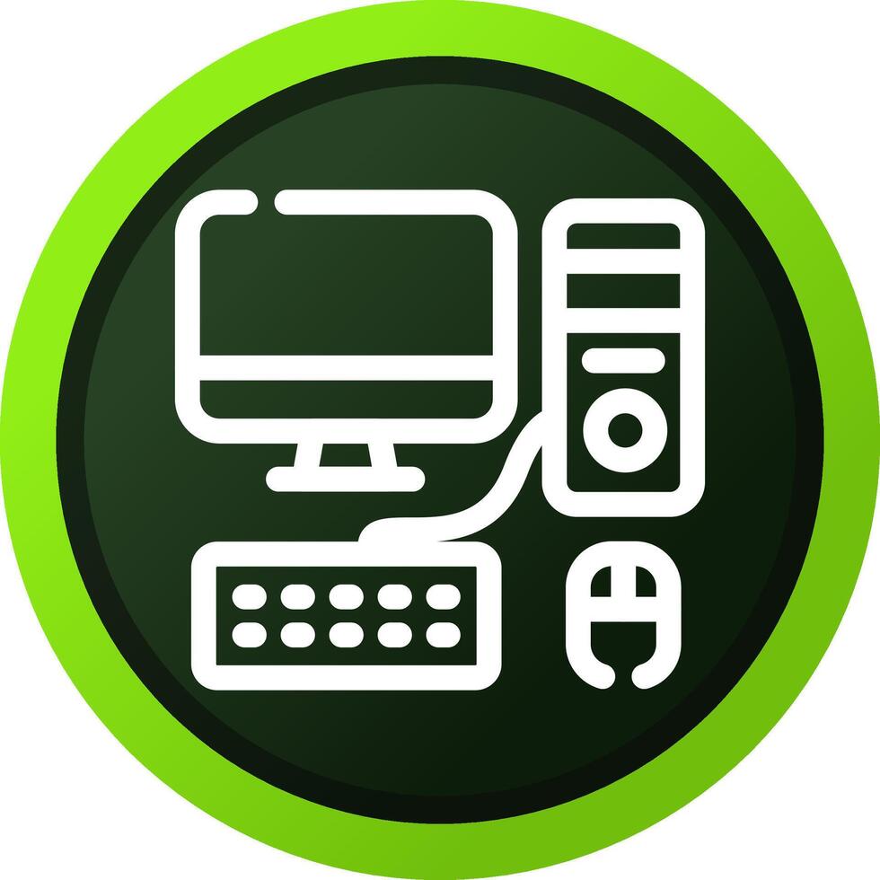 Computer Creative Icon Design vector