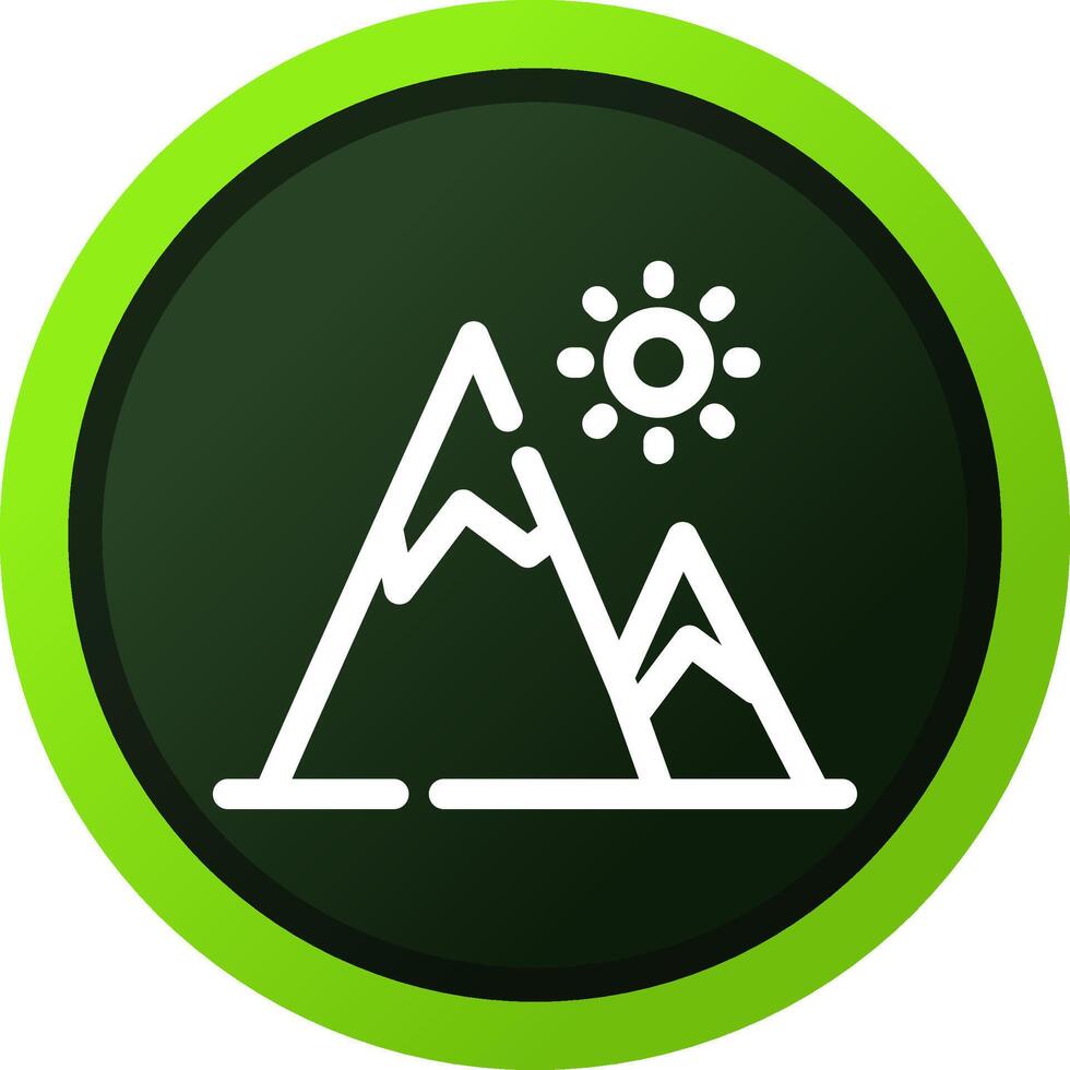 diseño de icono creativo de montaña vector