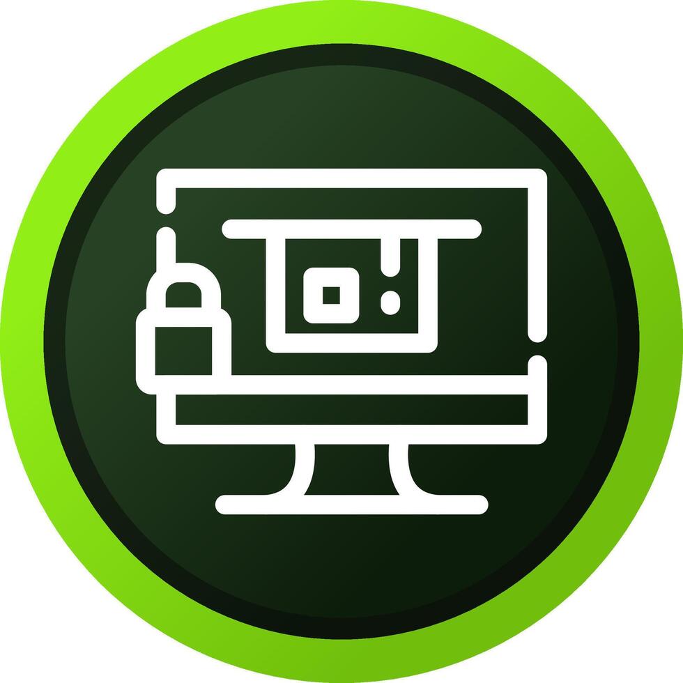Blocked Creative Icon Design vector