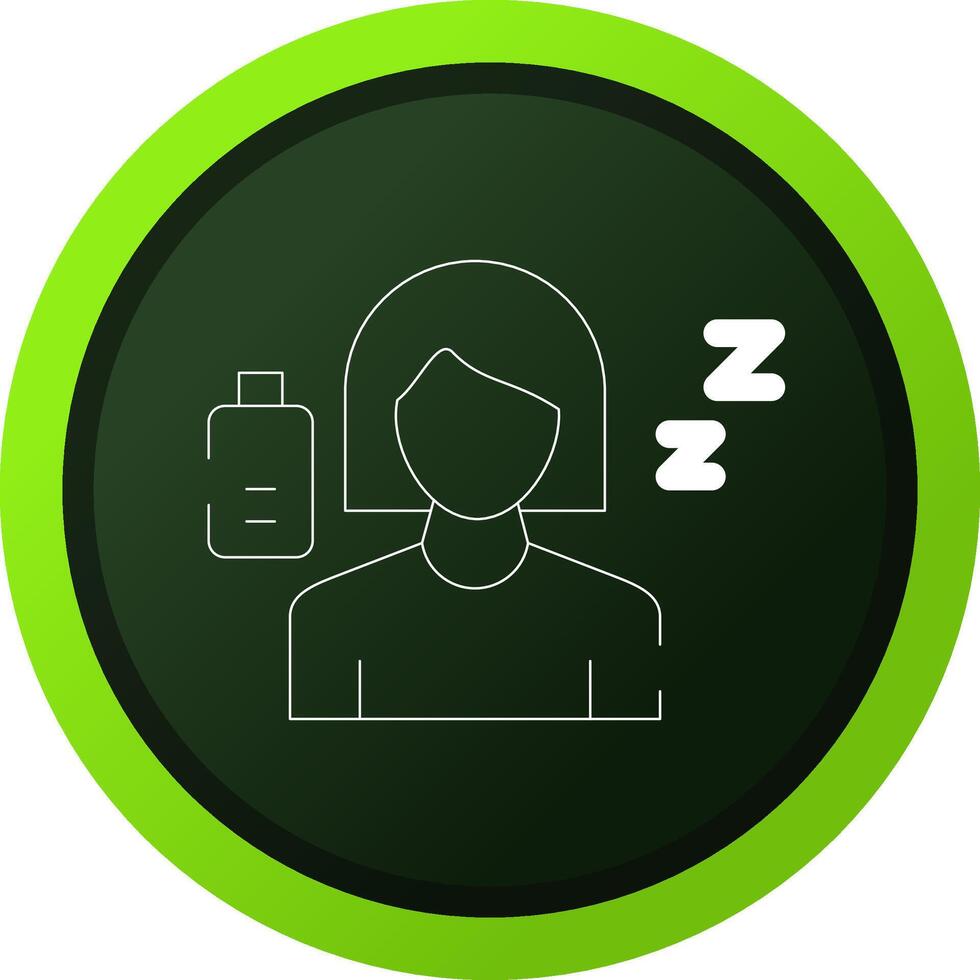 Fatigue Creative Icon Design vector