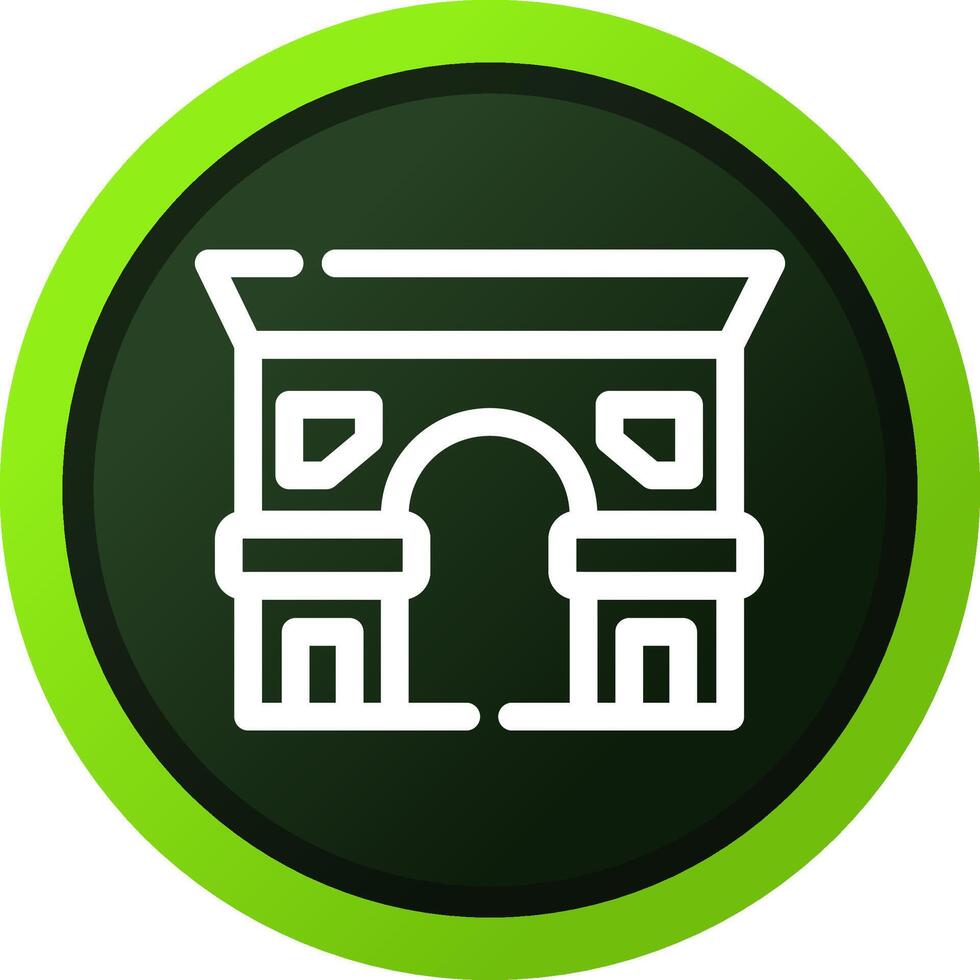 Arc De Triomphe Creative Icon Design vector
