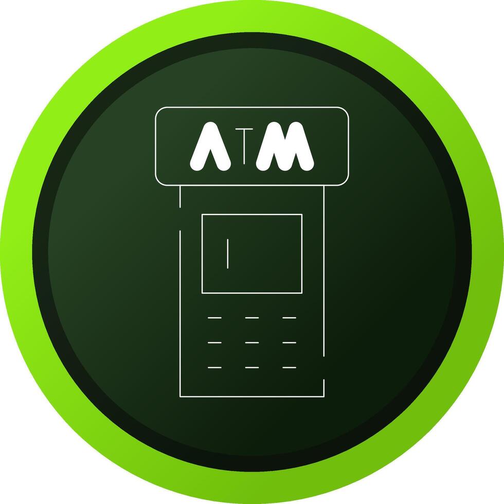 ATM Machine Creative Icon Design vector