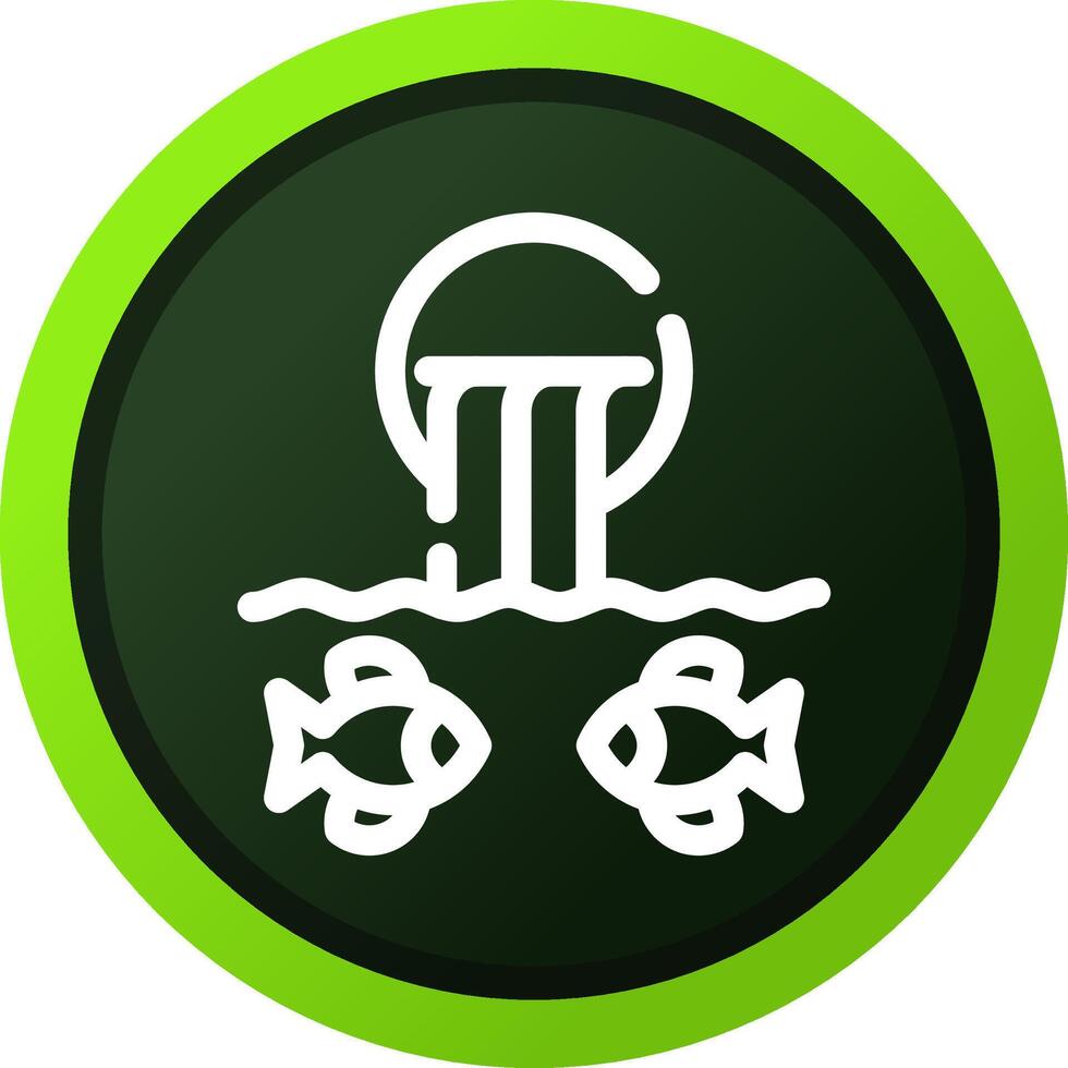 River Fishing Creative Icon Design vector