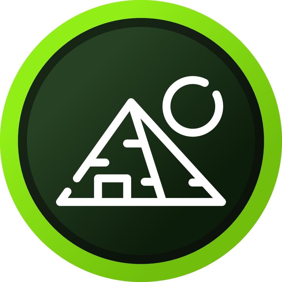 Pyramid Landscape Creative Icon Design vector