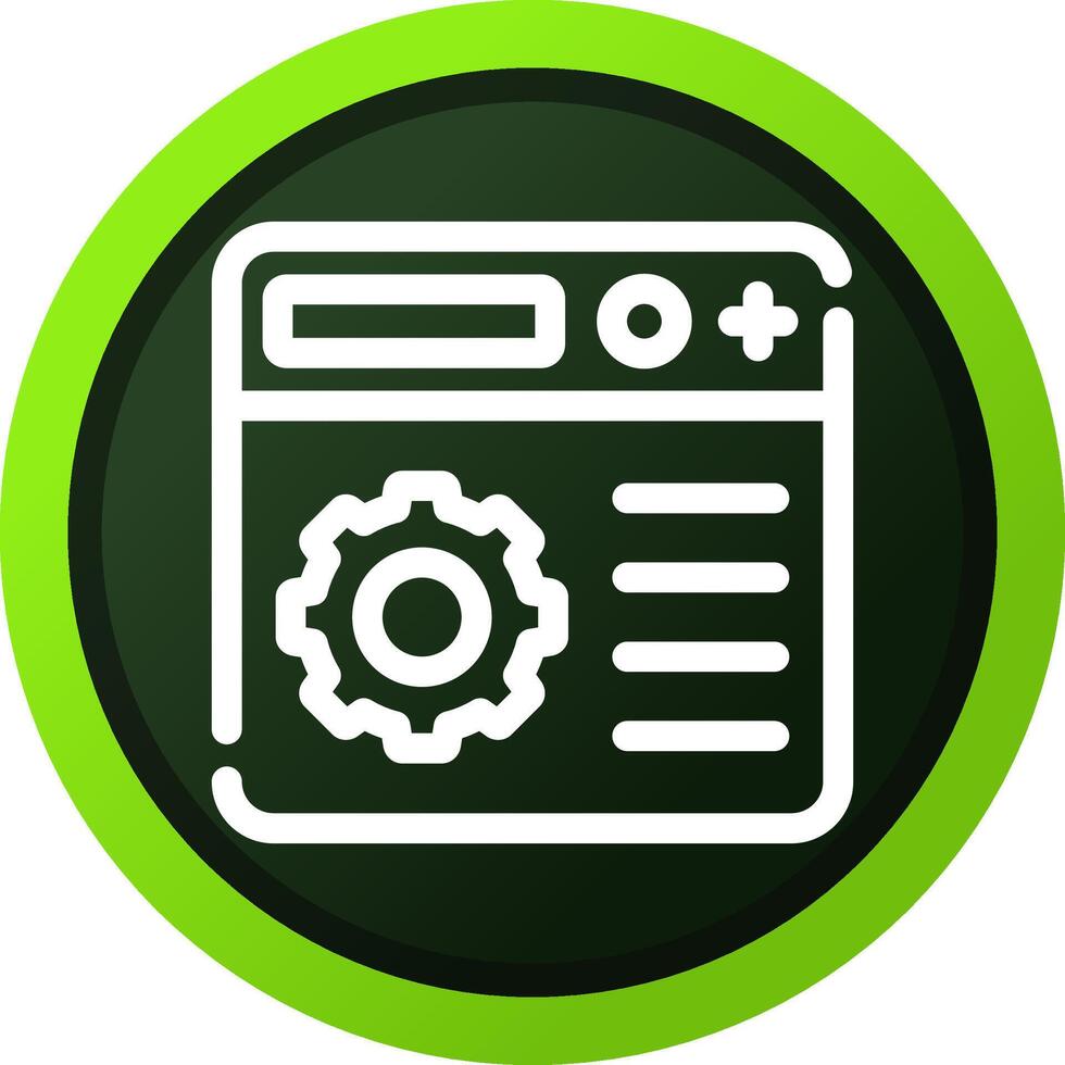 Setting Creative Icon Design vector