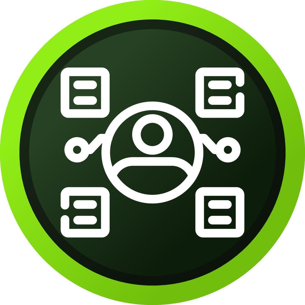 User Predictions Creative Icon Design vector