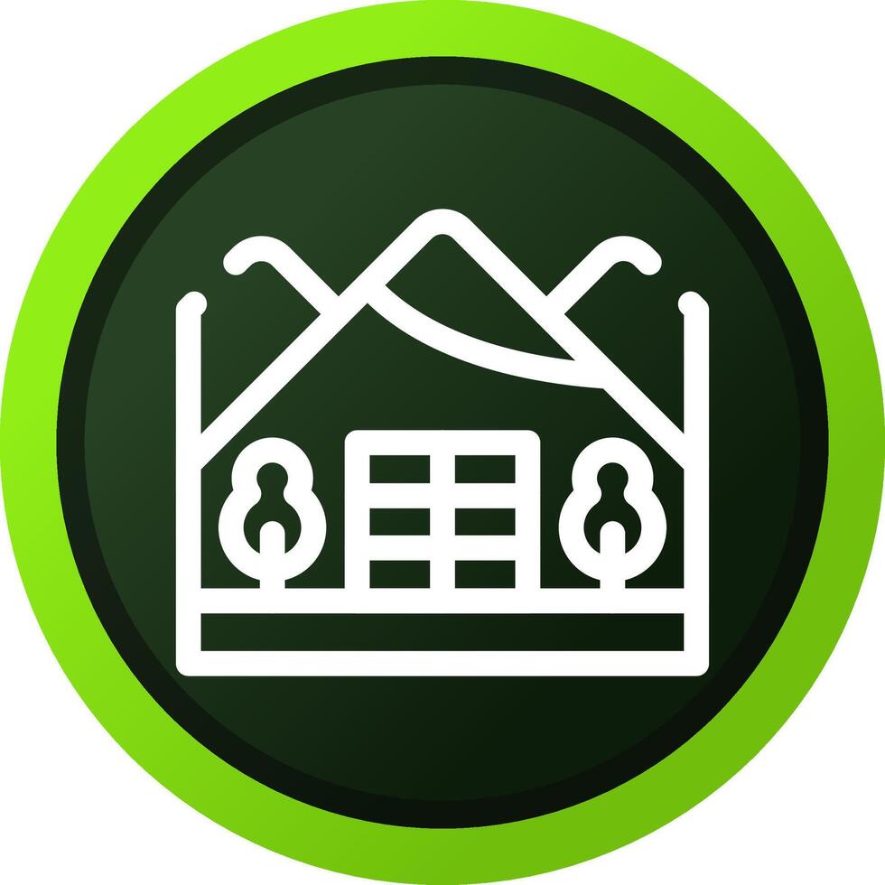 Igloo Landscape Creative Icon Design vector