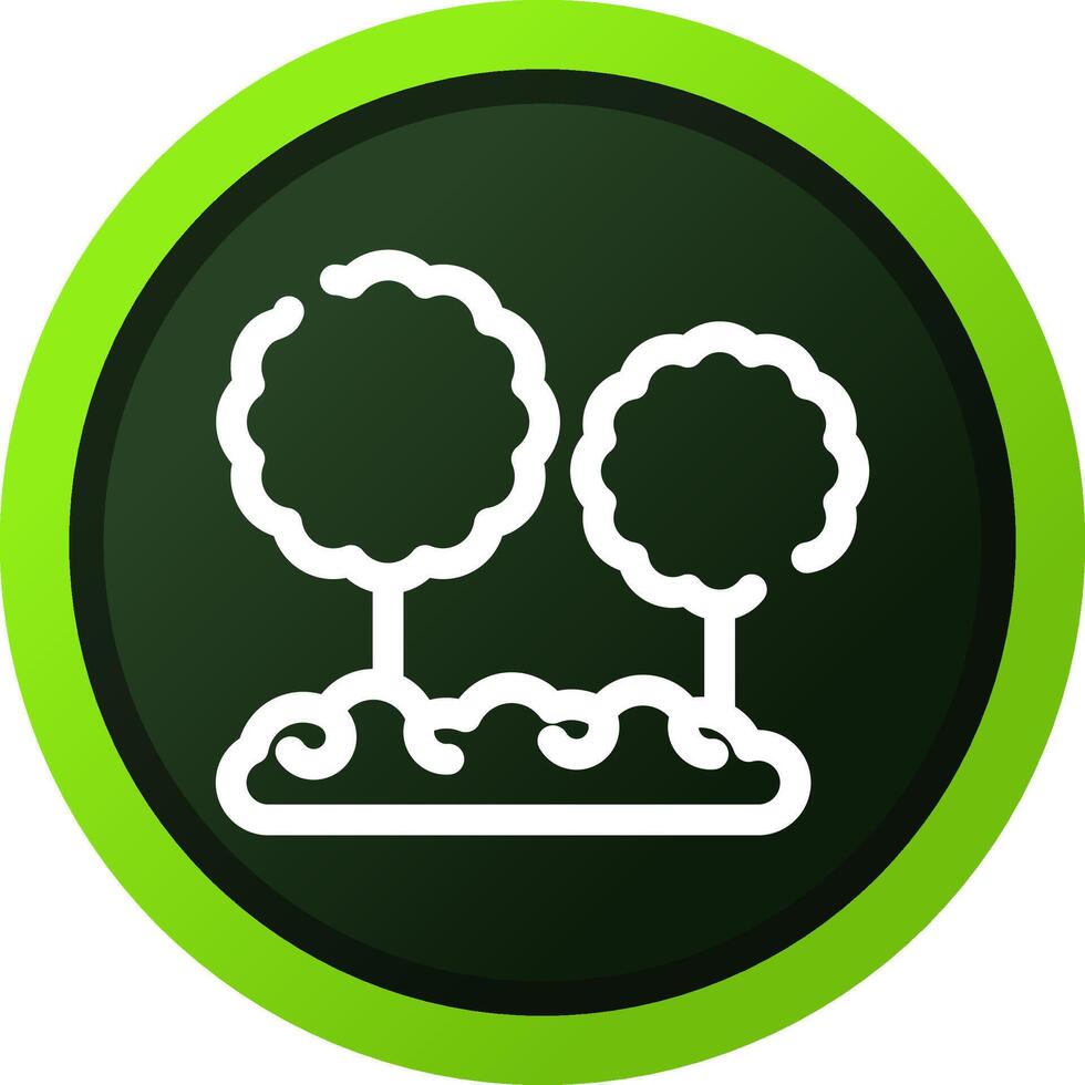 Jungle Landscape Creative Icon Design vector