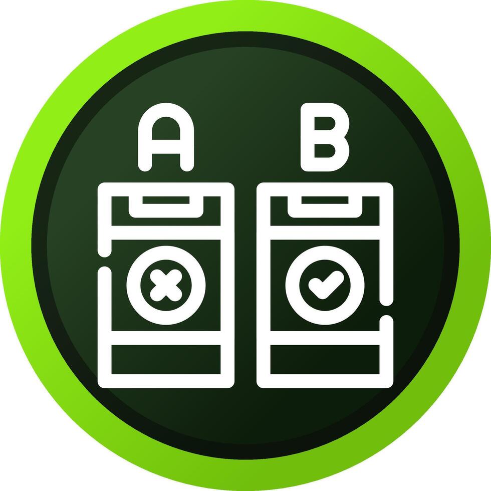 AB Testing Creative Icon Design vector