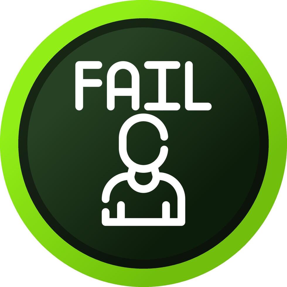 Fail Creative Icon Design vector