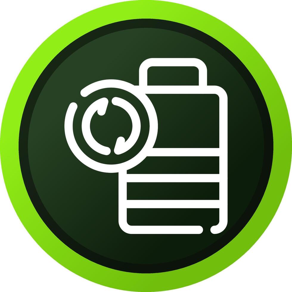 Battery Recyclings Creative Icon Design vector