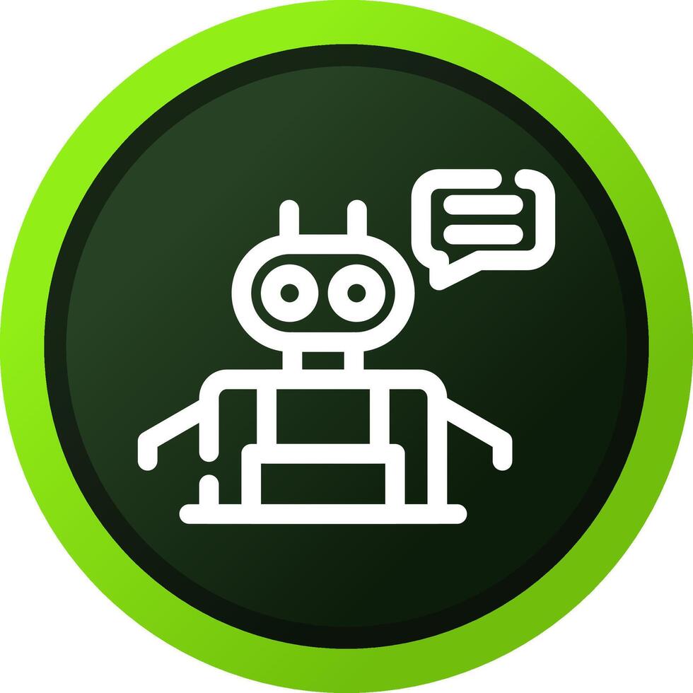 Chatbot Creative Icon Design vector