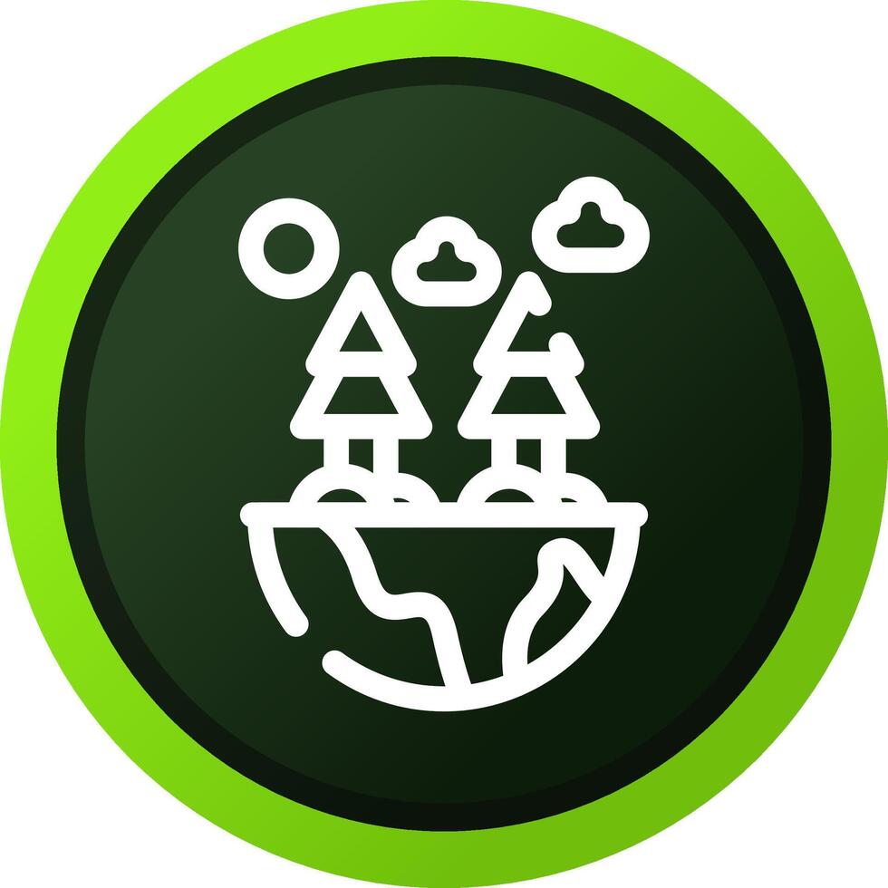 Green Environment Creative Icon Design vector