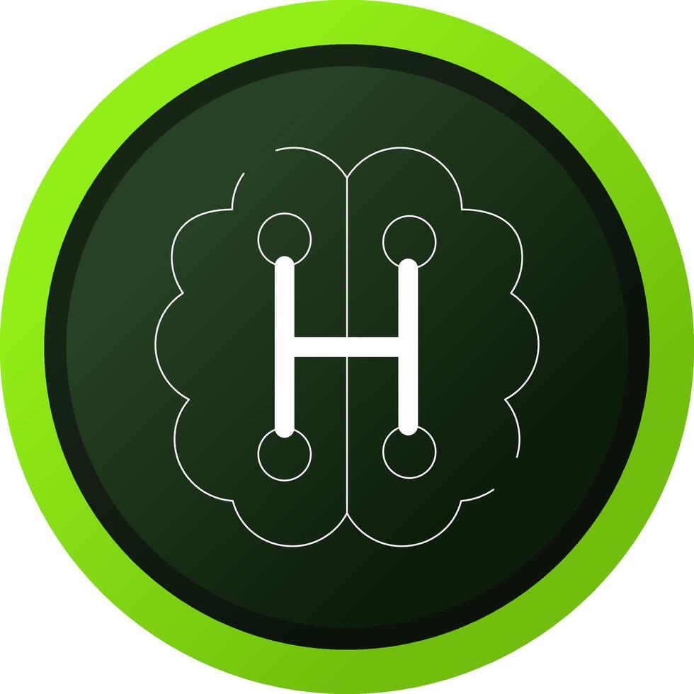 Humanoid Robot Creative Icon Design vector