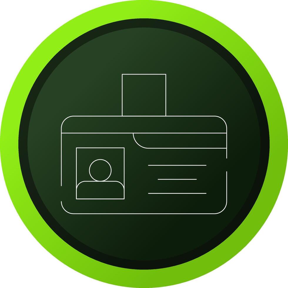 Identification Card Creative Icon Design vector