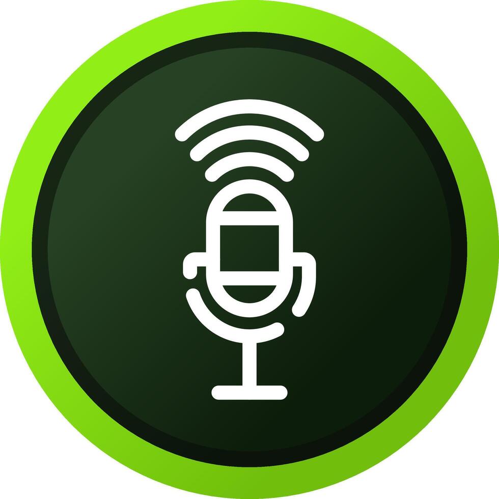 Voice Control Creative Icon Design vector