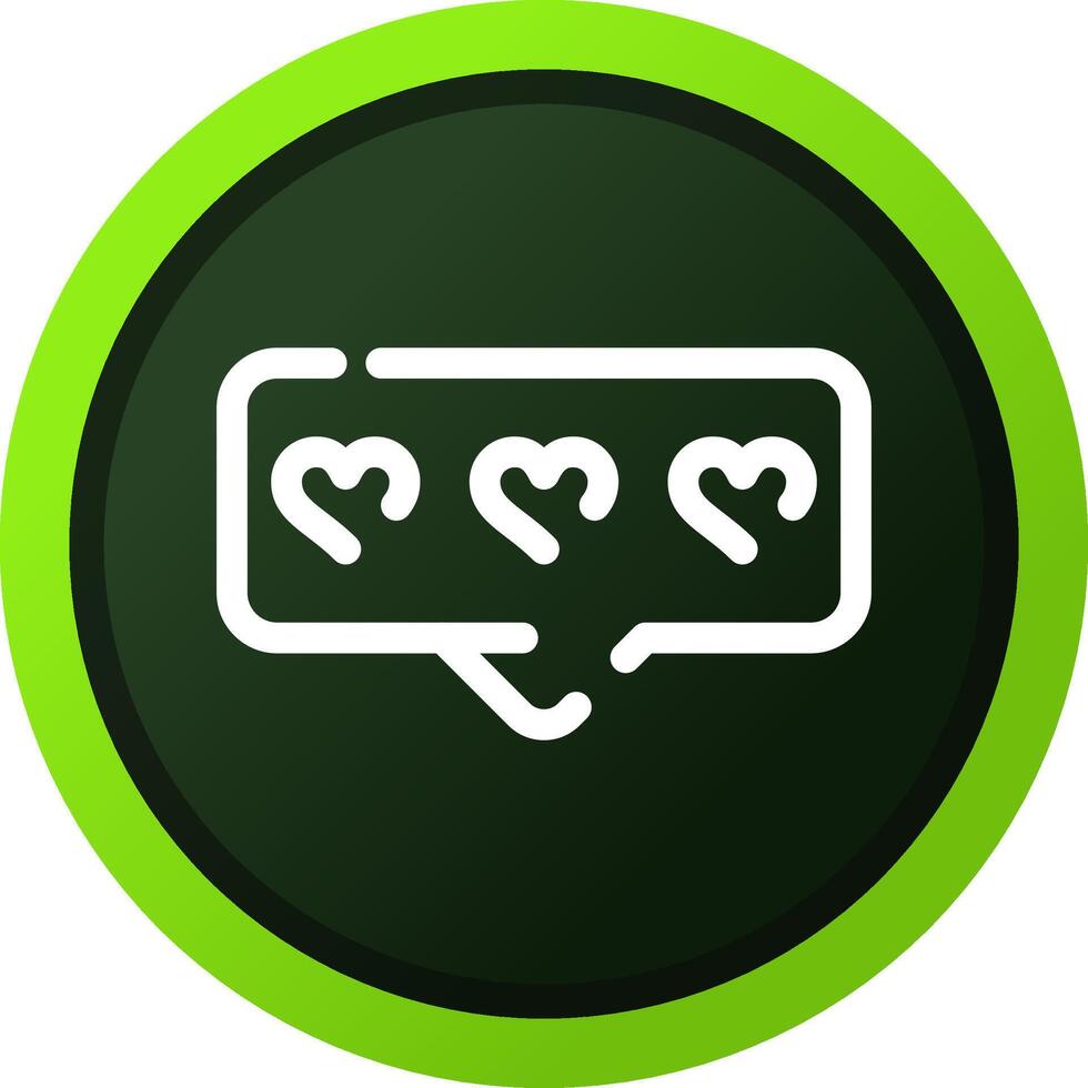 Comment Heart Creative Icon Design vector