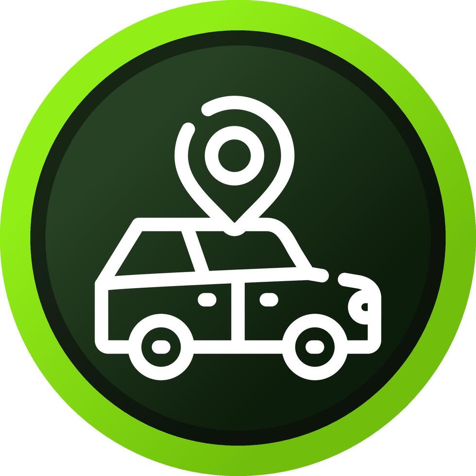 Car Location Creative Icon Design vector