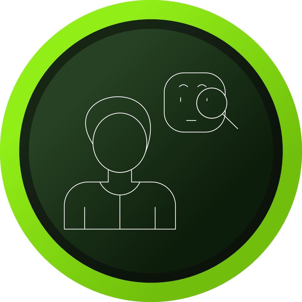 Suspicious Creative Icon Design vector