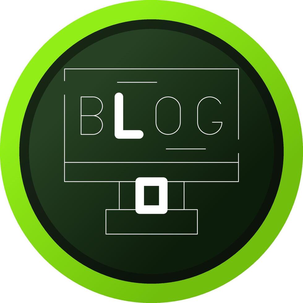Blogging Creative Icon Design vector