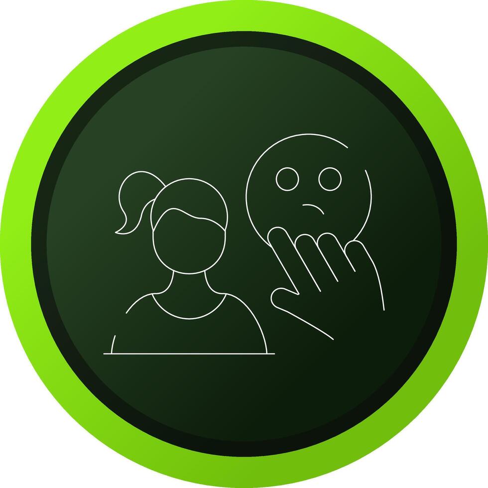 Interested Creative Icon Design vector
