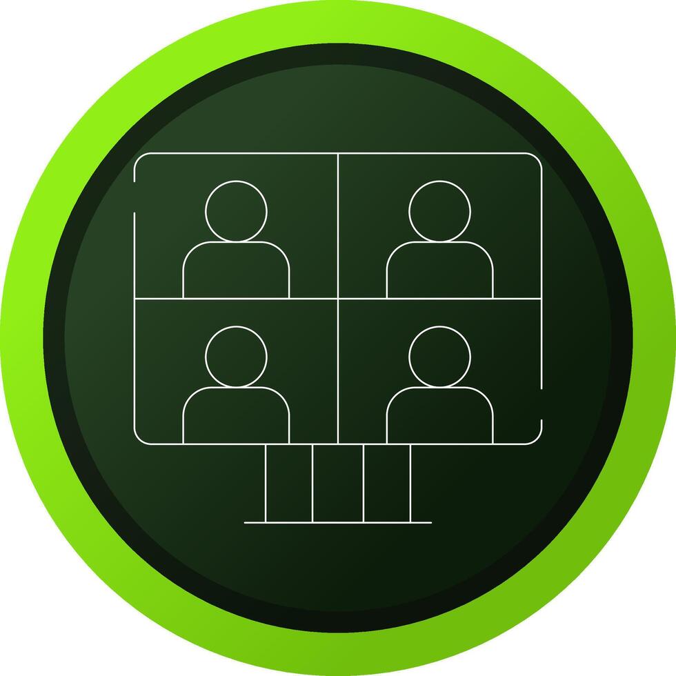 Conference Call Creative Icon Design vector