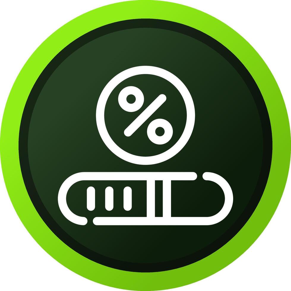 Progress Bar Creative Icon Design vector