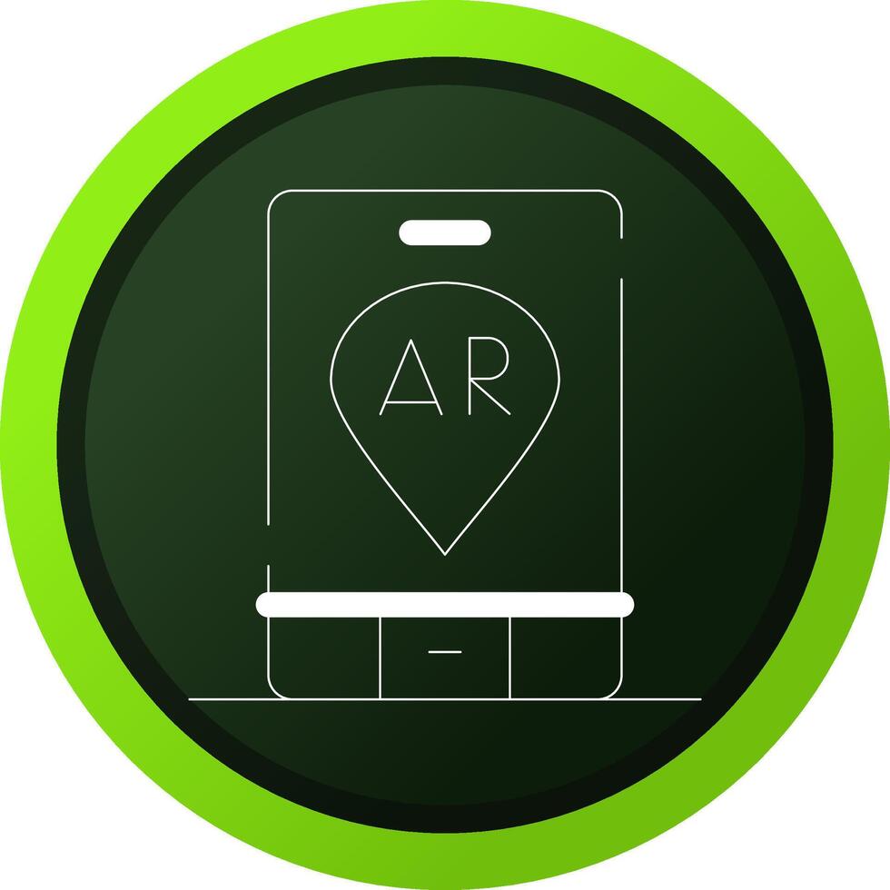 Ar Navigation Creative Icon Design vector