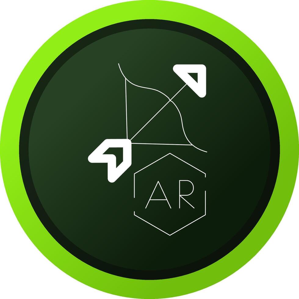 Ar Archery Creative Icon Design vector