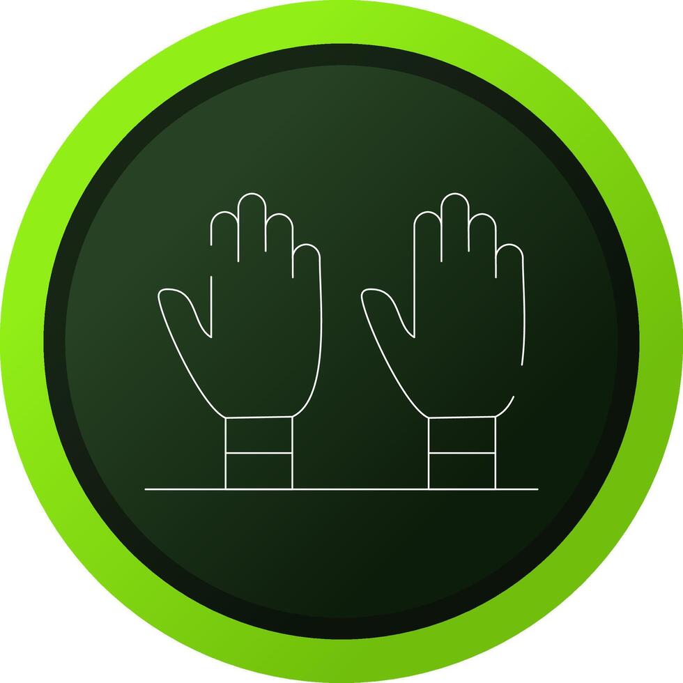 Exam Gloves Creative Icon Design vector