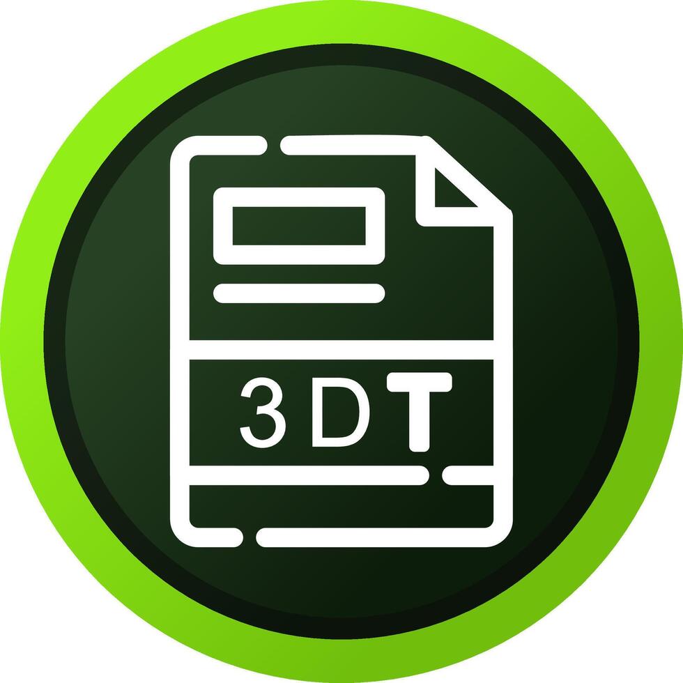 3DT Creative Icon Design vector