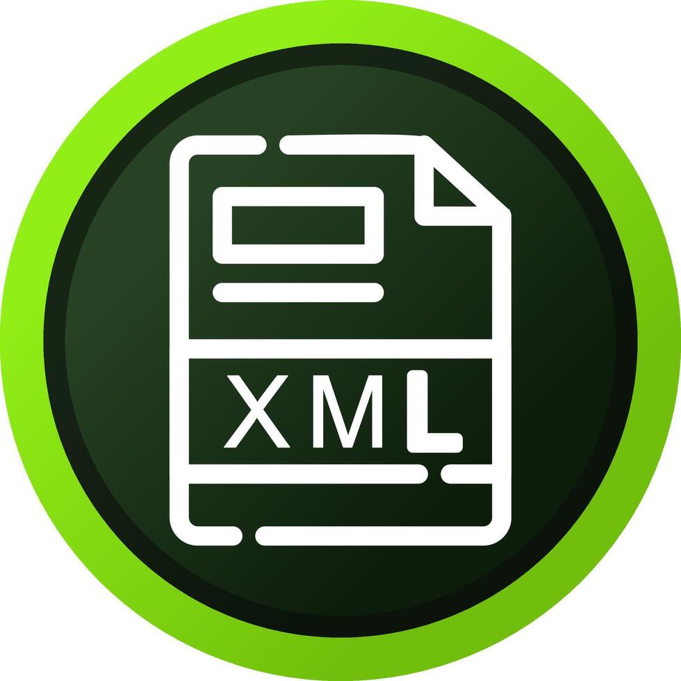 XML Creative Icon Design vector
