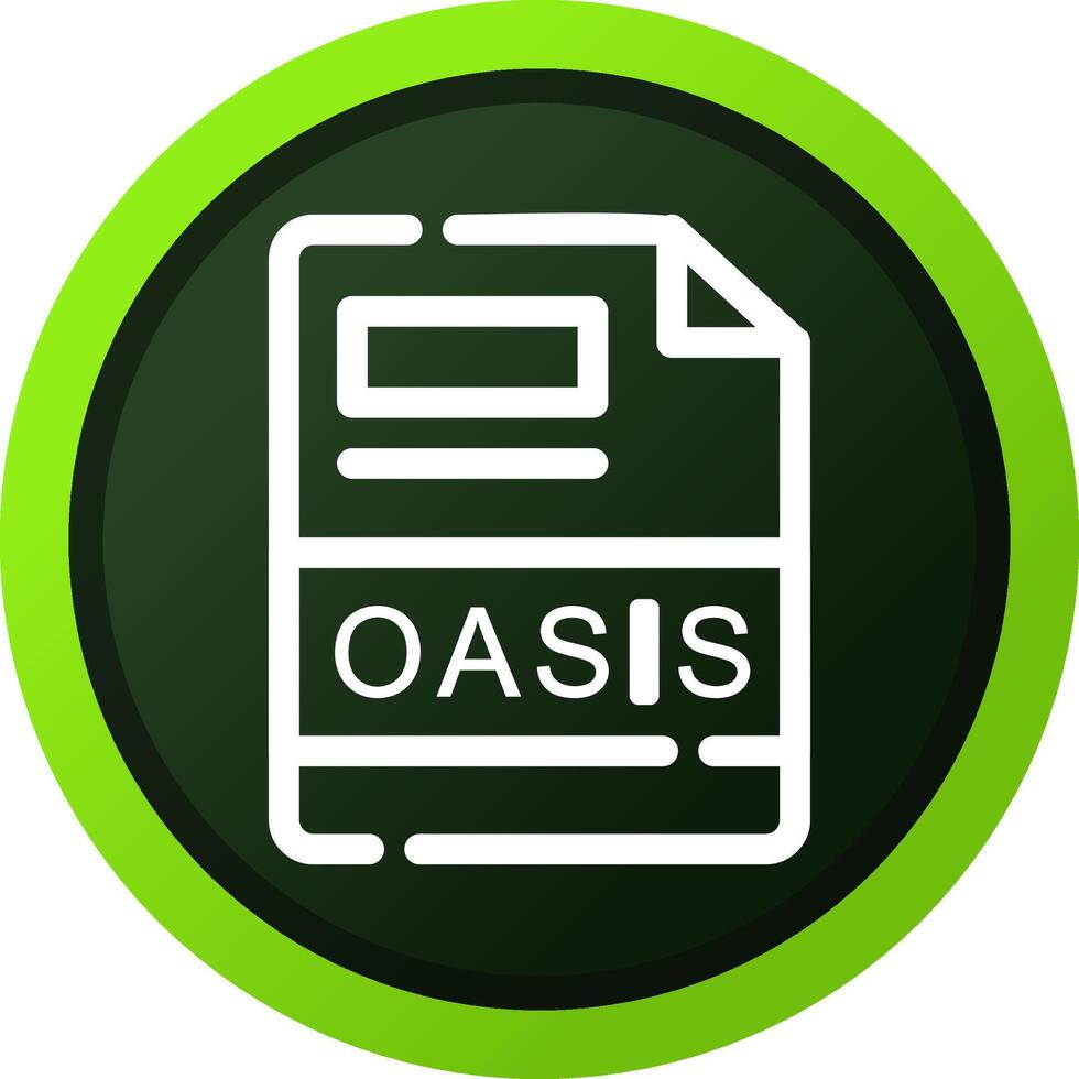 oasis creativo icono diseño vector