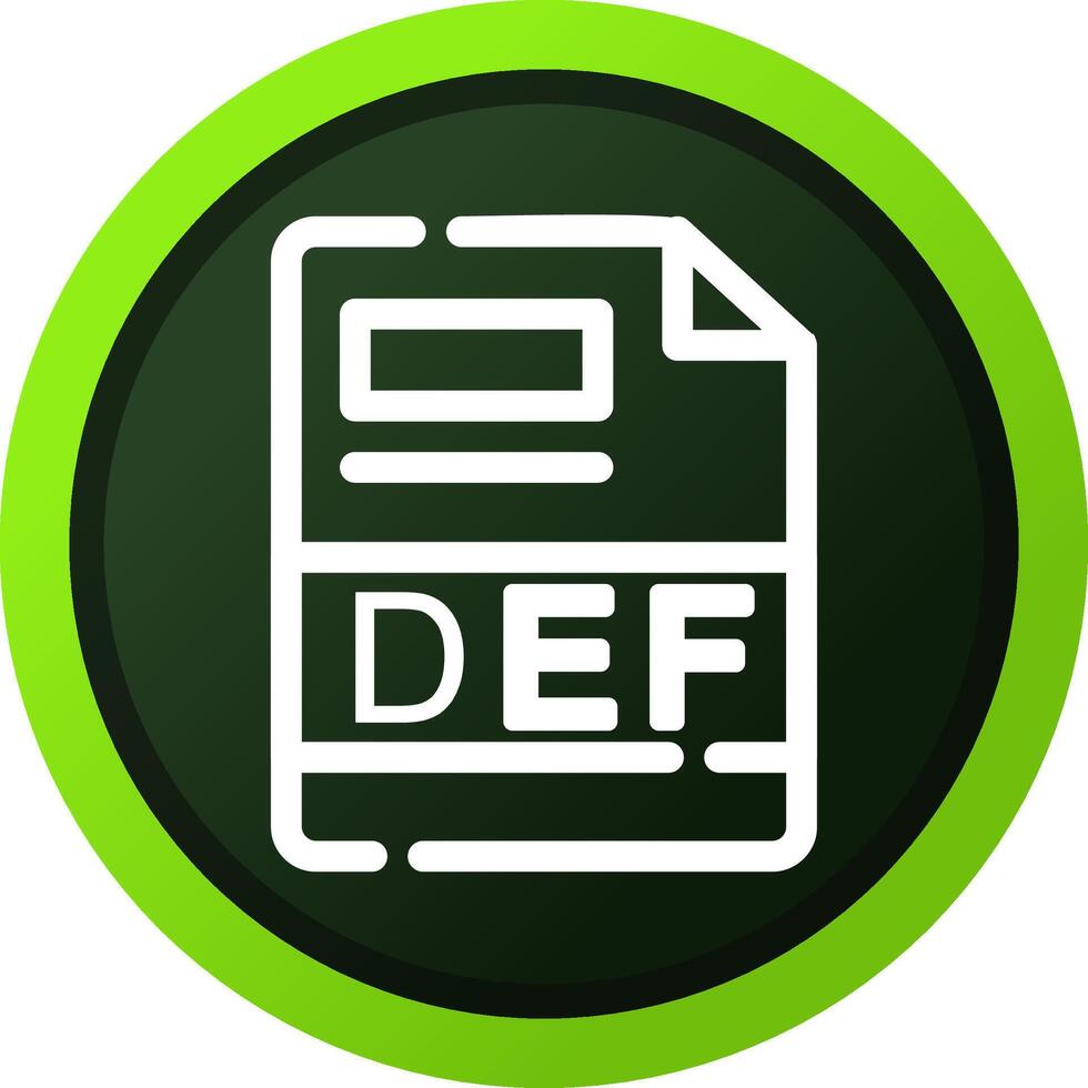 DEF Creative Icon Design vector