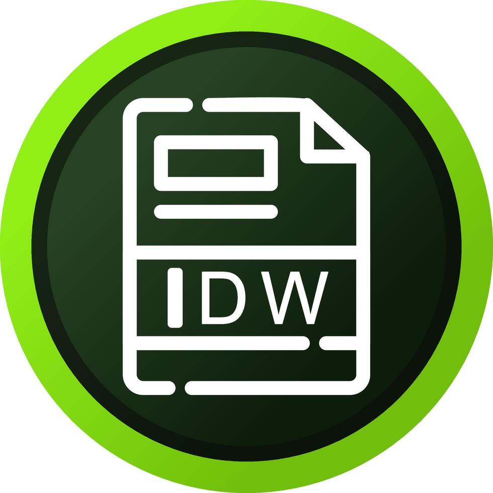 idw creativo icono diseño vector