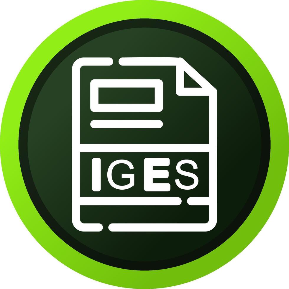 IGES Creative Icon Design vector