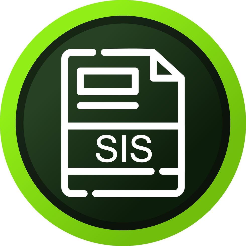 SIS Creative Icon Design vector