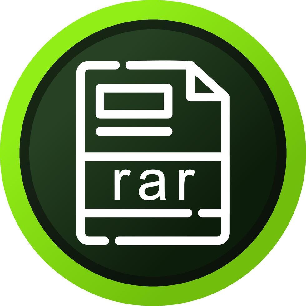 rar Creative Icon Design vector